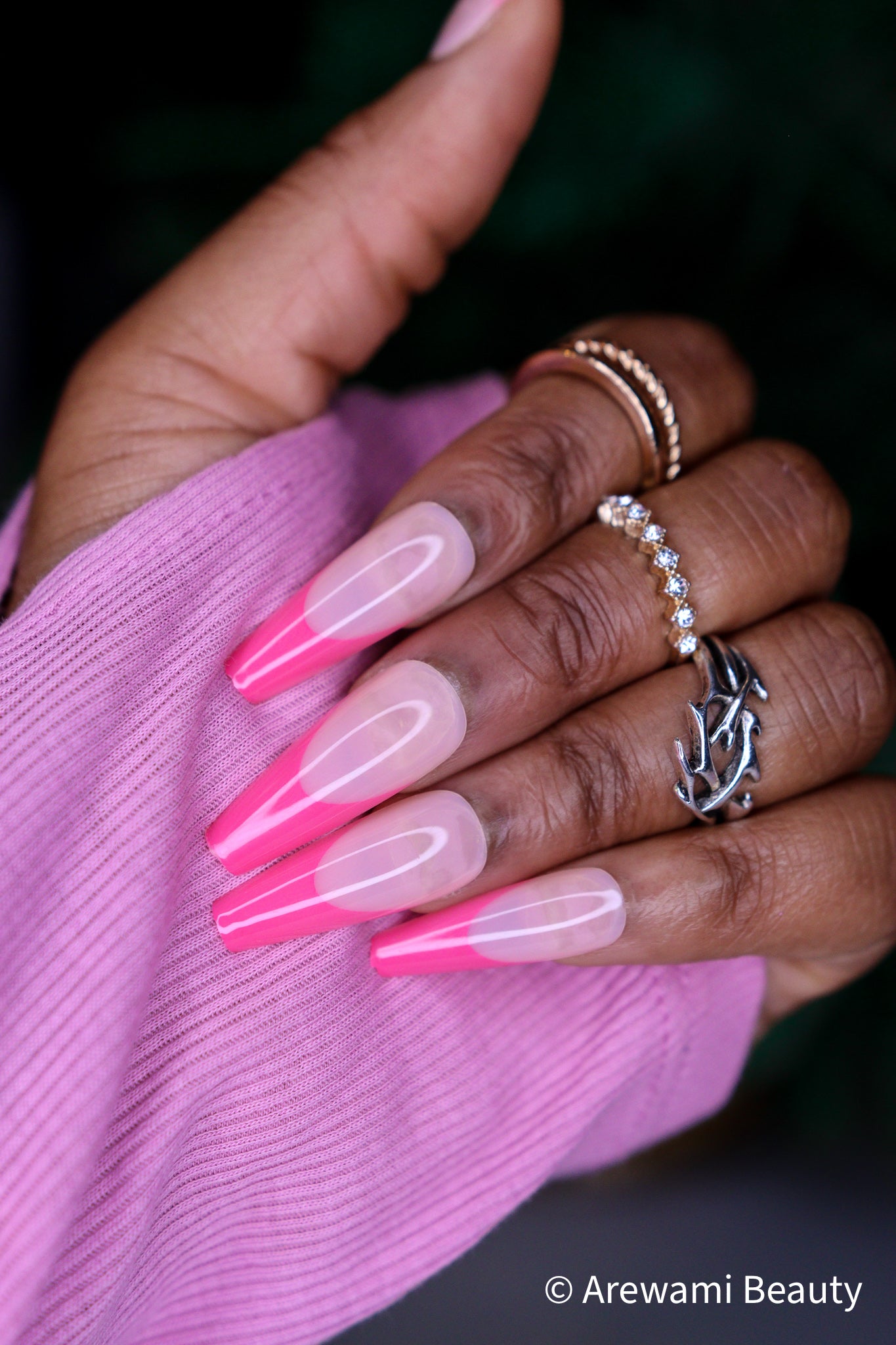 French Kiss* Pink Tip – AREWAMI BEAUTY BAR