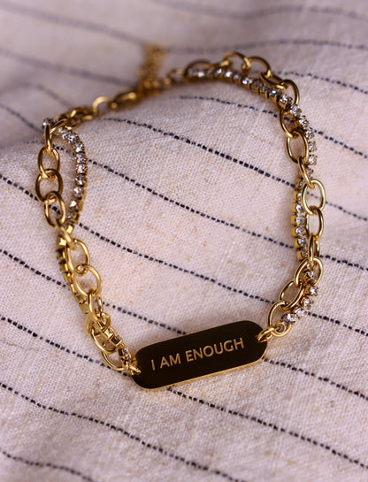 I Am Enough Twist Bracelet